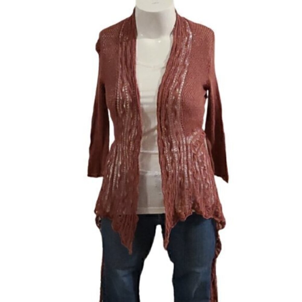 [Cynthia Rowley] Knitted Open Cardigan- Size M